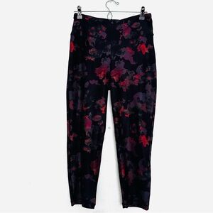 BALANCE COLLECTION Black Floral 3/4 Leggings Size XL